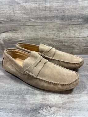 New Republic Mark McNairy Barclays Brown Suede Leather Driving Mocs Mens Size 11
